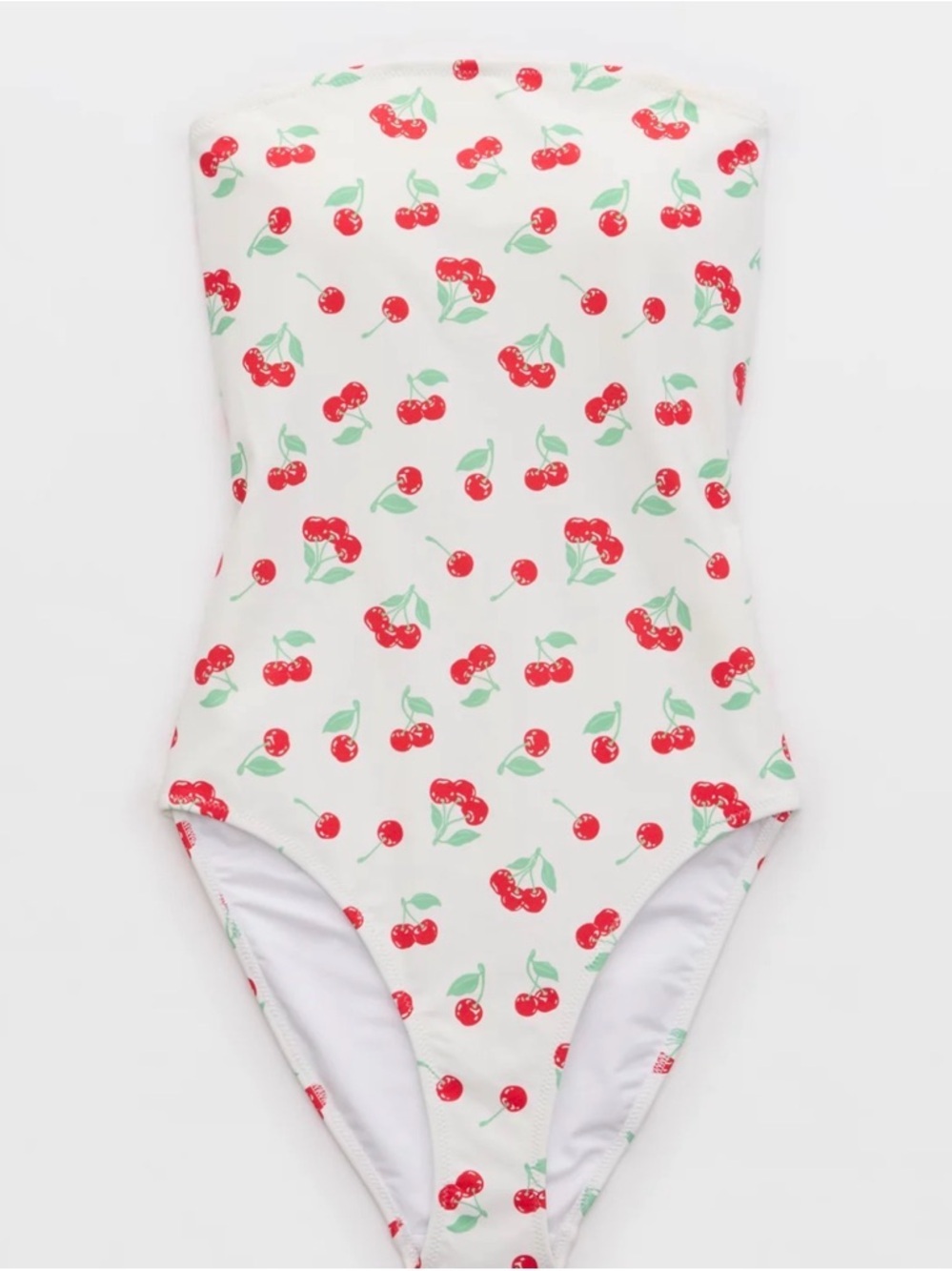 AERIE The Wavemaker One Piece Swimsuit Size Small Cherries